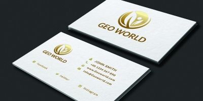 Minimalistic Golden Business card
