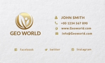 Minimalistic Golden Business card Screenshot 2