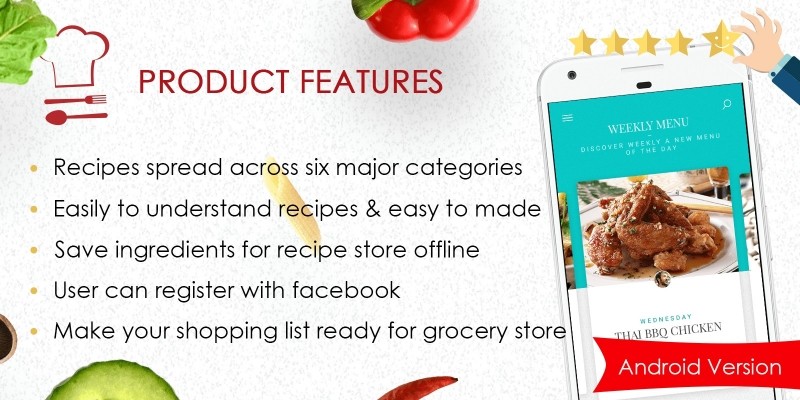 Foodie - Recipes Android App Source Code 