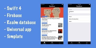 RepoNews - Full  iOS Xcode Project