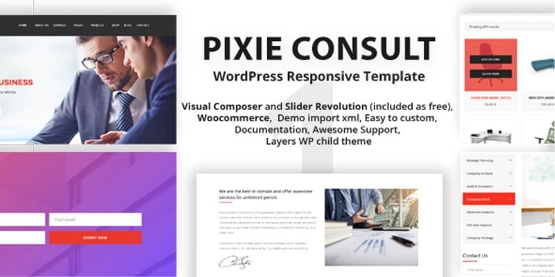 Pixie Consulting - WordPress Responsive Theme