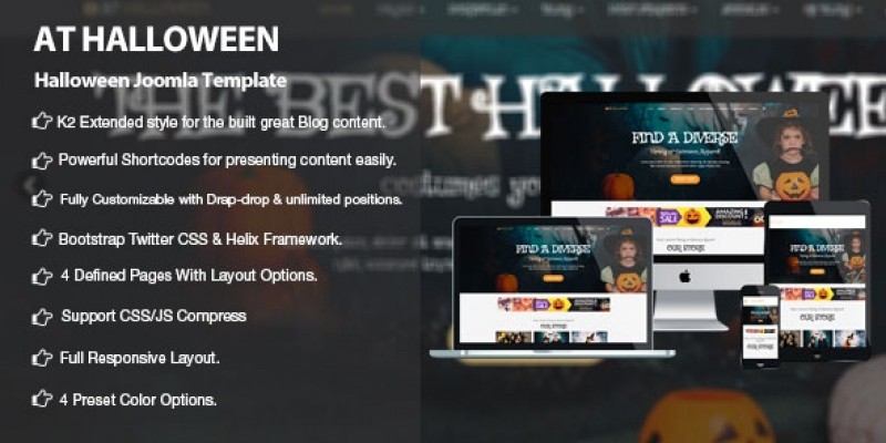 AT Halloween – Joomla Halloween Template