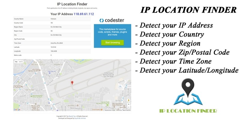 IP Location Finder Script