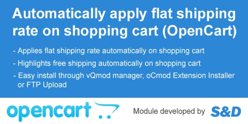 Auto Shipping Extension for OpenCart