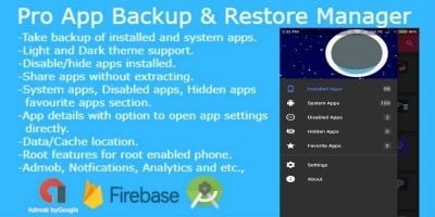 Pro App Backup - Android Source Code