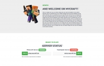 Mycraft - Minecraft Server Landing Page CMS Screenshot 2