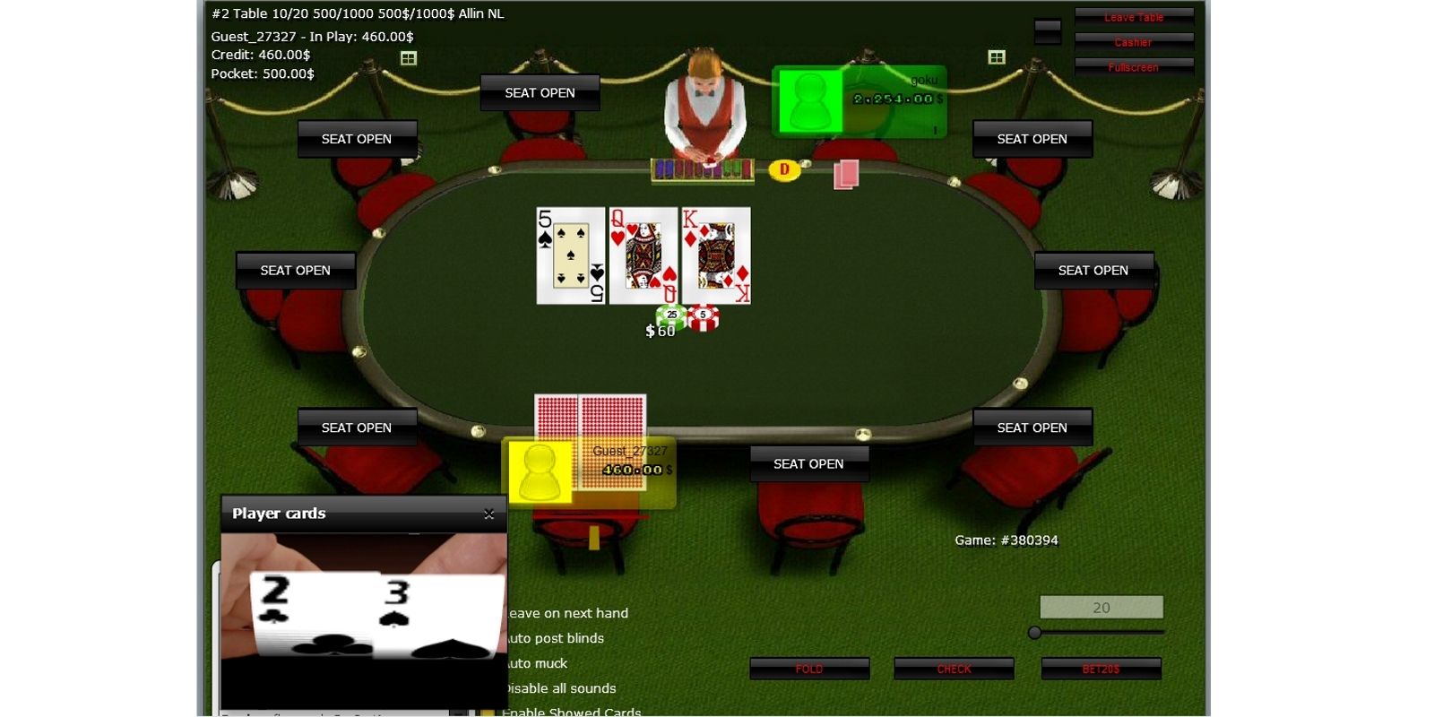 casino poker 888