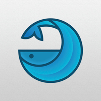 Moon Whale - Logo Template