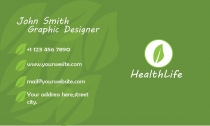 HealthLife Business Card Template Screenshot 2