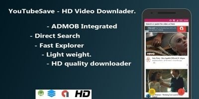 YoutubeSaver - HD Video downloader For Android