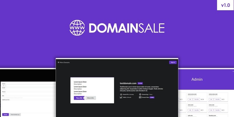 DomainSale PHP Script