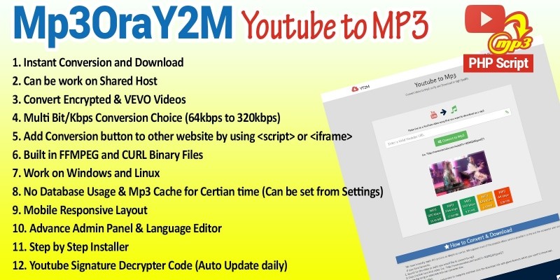 MP3OraY2M - Youtube to Mp3