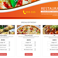 Simple HTML5 E-Commerce Template For Food