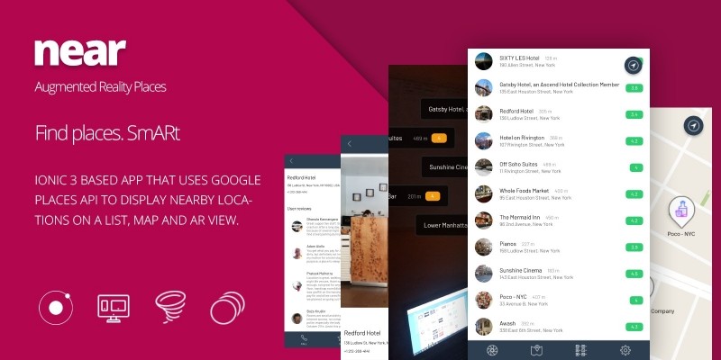 Near - Augmented Reality Locations Ionic App