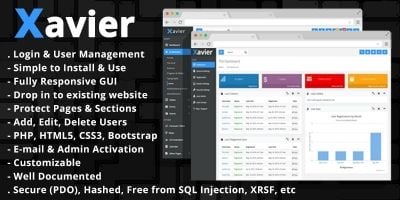 Xavier - PHP User Admin Login Script