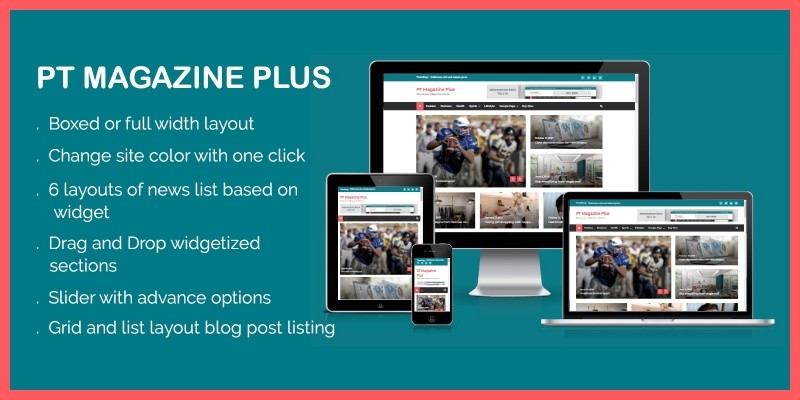 PT Magazine Plus WordPress Theme