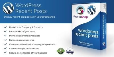 WordPress Recent Blog Posts for PrestaShop