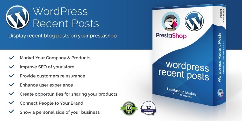 WordPress Recent Blog Posts for PrestaShop