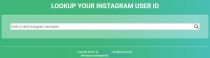 Lookup Instagram User ID PHP Script Screenshot 2