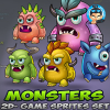 Monster Game Enemies Sprites Set