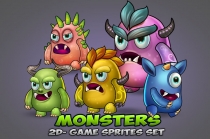 Monster Game Enemies Sprites Set Screenshot 1