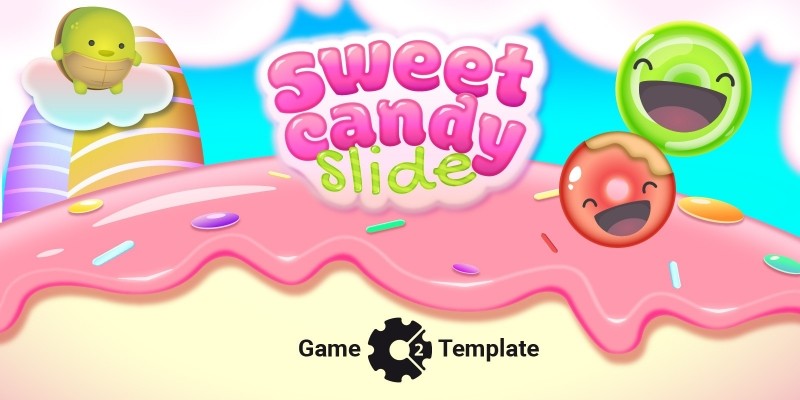 Sweet Candy Slide - Construct 2 Game Template