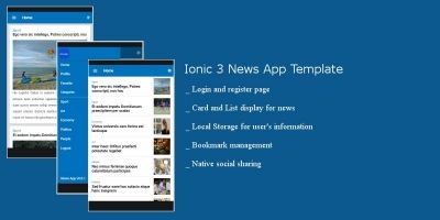 NewsApp - Ionic 3 news Application