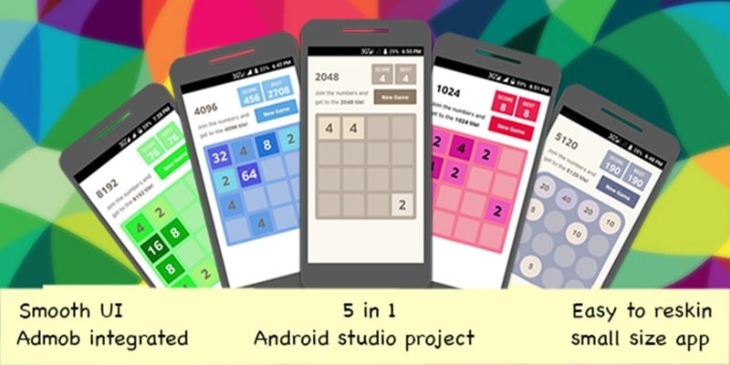 2048 And 4 Games - Android Source Code