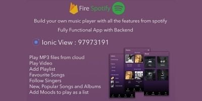 FireSpotify - Spotify Clone App Ionic 3