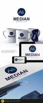 Median Logo Design Screenshot 1