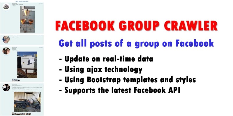 Facebook Group Crawler PHP Script