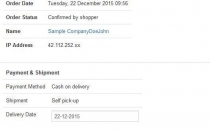 Order Delivery Date Pro for Virtuemart Screenshot 4