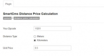 Distance Price Calculation for Virtuemart Screenshot 1