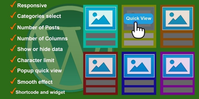 Responsive Grid Quick View Posts for WordPress