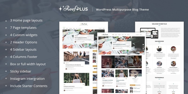 Reef Plus - WordPress Theme