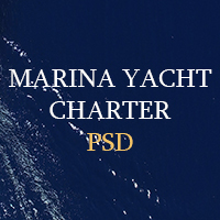 Marina Yacht Charter  - PSD Template