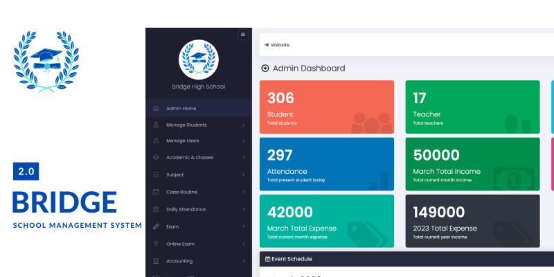 Bridge - School Management System PHP