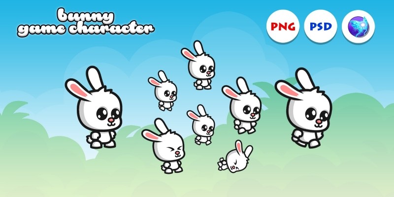 Bunny Game Character Sprites