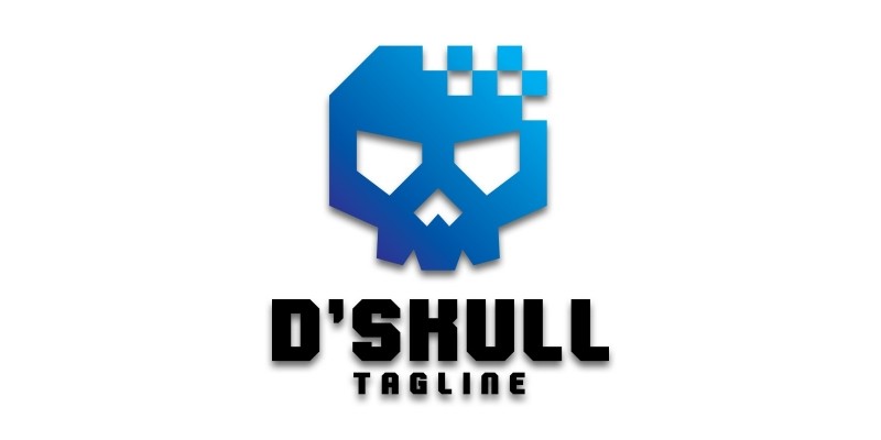 Digital Skull Logo