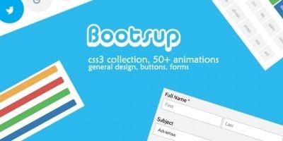 Bootsup - A CSS3 Collection of Buttons and Forms