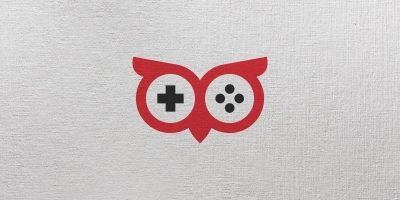 Owl Gamer Logo Template