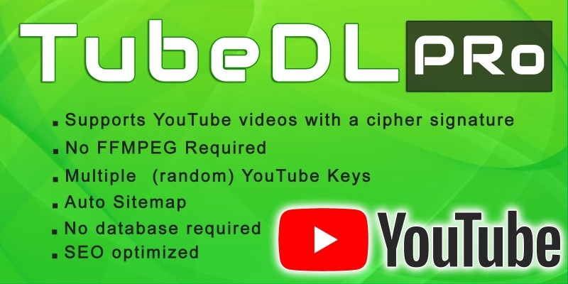 Tubedl Pro - Youtube Video Downloader PHP