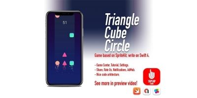 Triangel Cube Circle - iOS Source Code