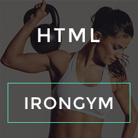 IronGym Landing Page HTML