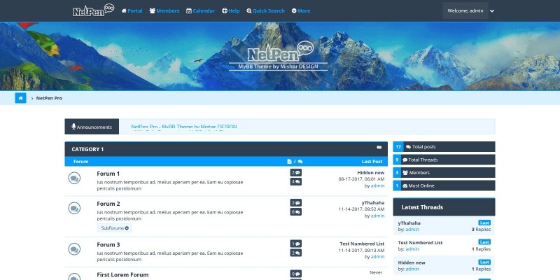 NetPen Pro - MyBB Theme