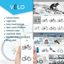 VeLo - Bike Sport Store PrestaShop Theme Screenshot 1