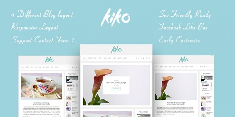 Kiko - Simple and Clean Personal WordPress Theme