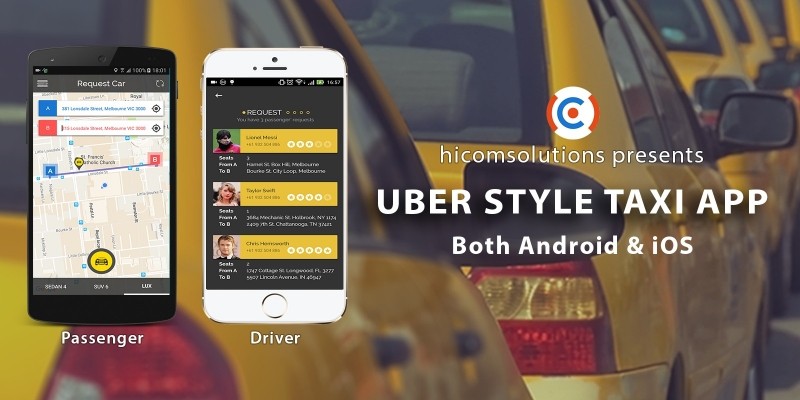 Uber Style Taxi App - iOS Source Code