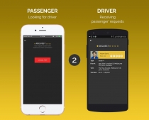 Uber Style Taxi App - iOS Source Code Screenshot 2