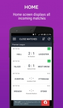 Live Score Football - Android App Template Screenshot 2